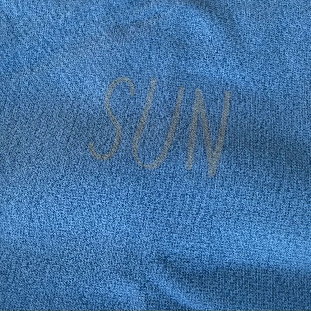 Dolce&Gabbana Light Blue Celestial Sunface Fringed Cotton Beach Towel 26x55 READ